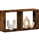 VidaXL Wandkast 60x16x30 cm bewerkt hout gerookt eikenkleurig