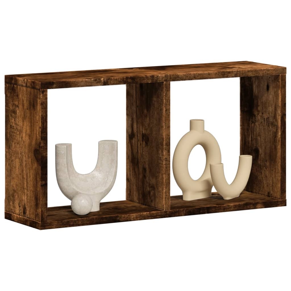 VidaXL Wandkast 60x16x30 cm bewerkt hout gerookt eikenkleurig
