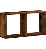 VidaXL Wandkast 60x16x30 cm bewerkt hout gerookt eikenkleurig