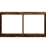VidaXL Wandkast 60x16x30 cm bewerkt hout gerookt eikenkleurig