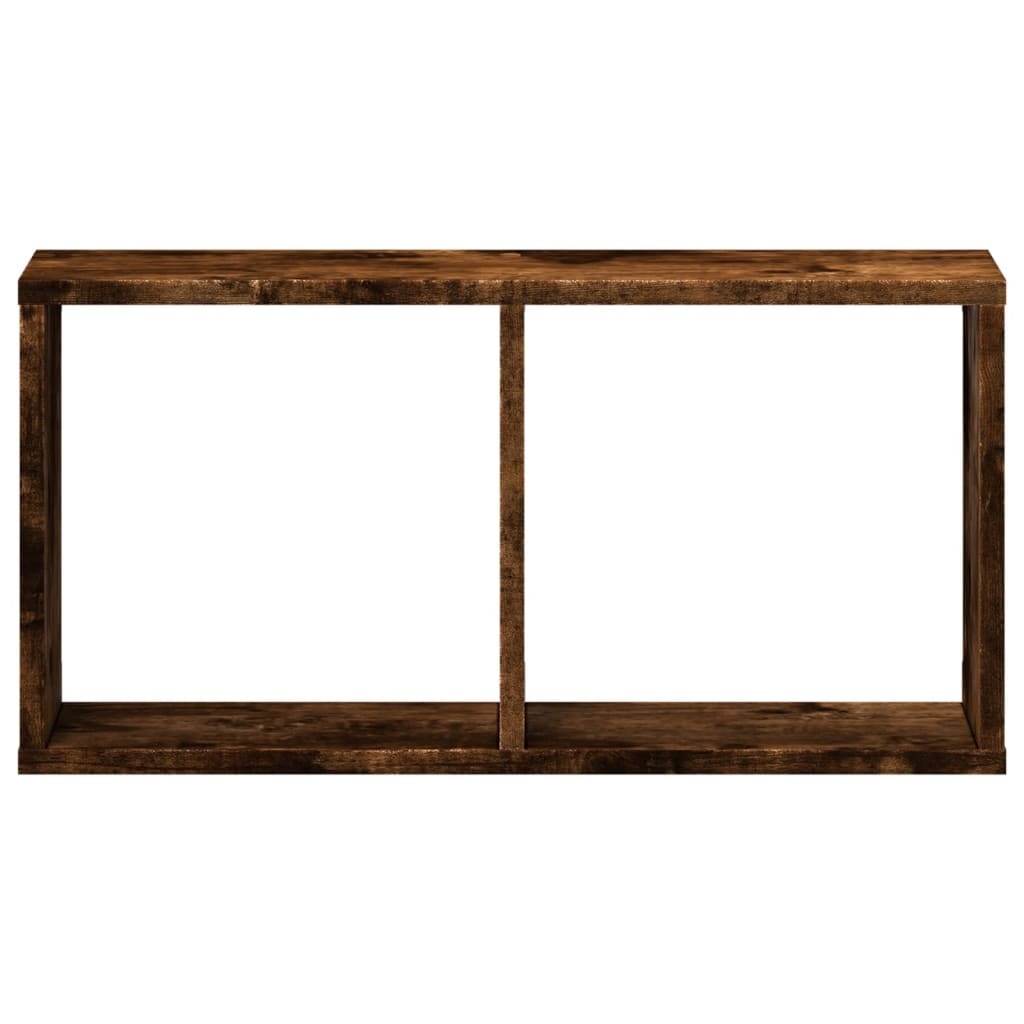 VidaXL Wandkast 60x16x30 cm bewerkt hout gerookt eikenkleurig