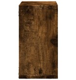 VidaXL Wandkast 60x16x30 cm bewerkt hout gerookt eikenkleurig