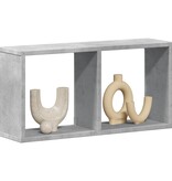 VidaXL Wandkast 60x16x30 cm bewerkt hout betongrijs
