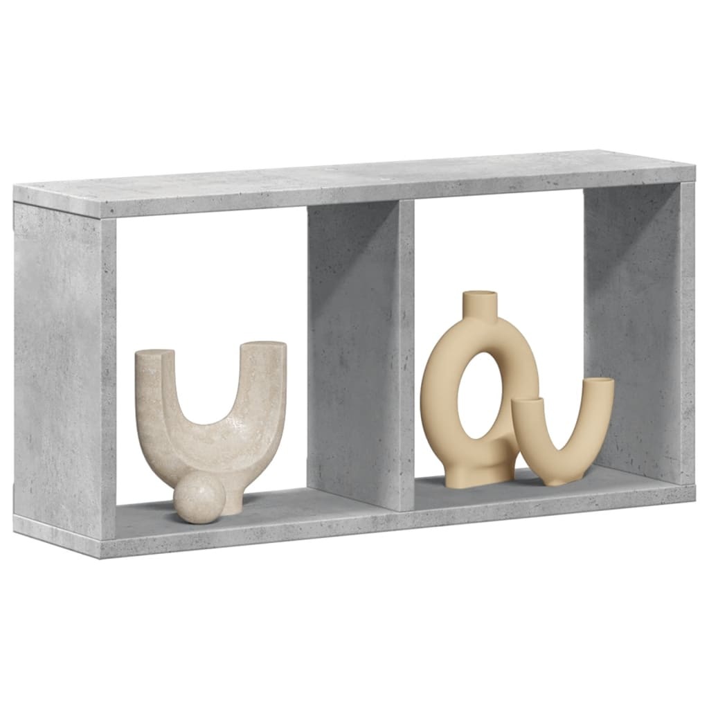VidaXL Wandkast 60x16x30 cm bewerkt hout betongrijs