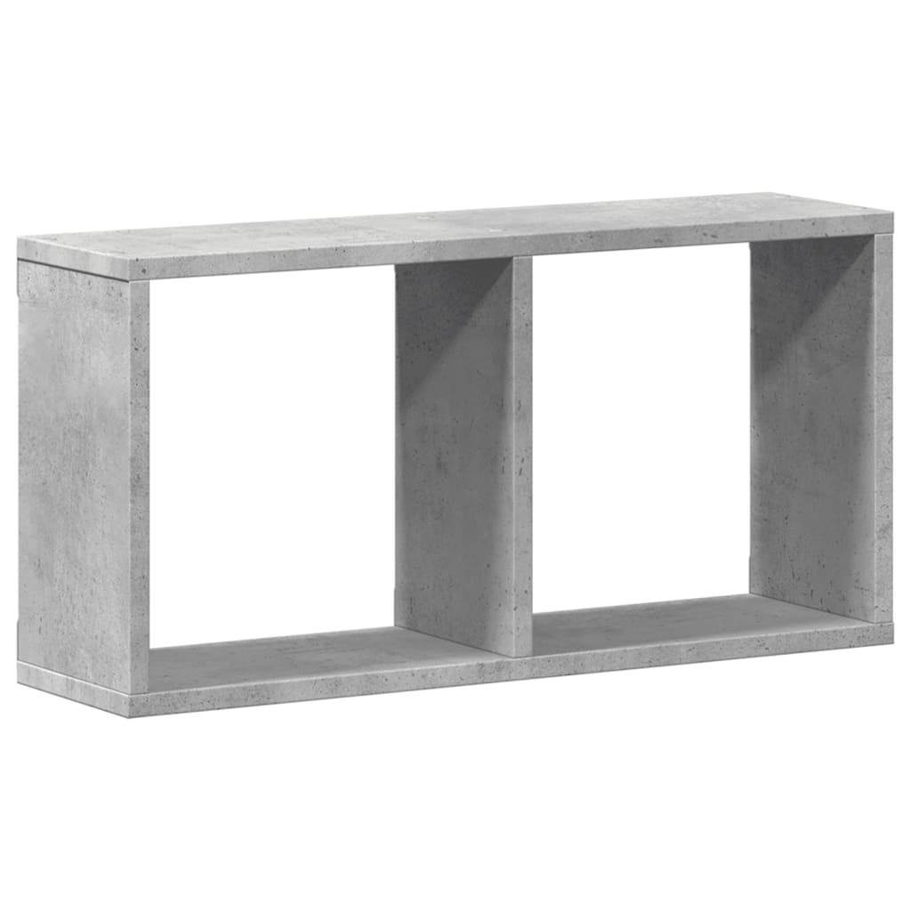 VidaXL Wandkast 60x16x30 cm bewerkt hout betongrijs