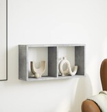 VidaXL Wandkast 60x16x30 cm bewerkt hout betongrijs