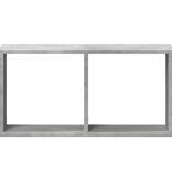 VidaXL Wandkast 60x16x30 cm bewerkt hout betongrijs