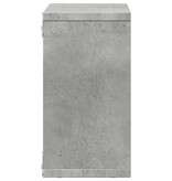 VidaXL Wandkast 60x16x30 cm bewerkt hout betongrijs