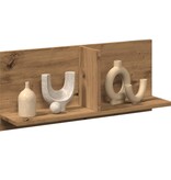 VidaXL Wandkast 70x16,5x30 cm bewerkt hout artinsanaal eikenkleurig