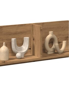 VidaXL Wandkast 70x16,5x30 cm bewerkt hout artinsanaal eikenkleurig