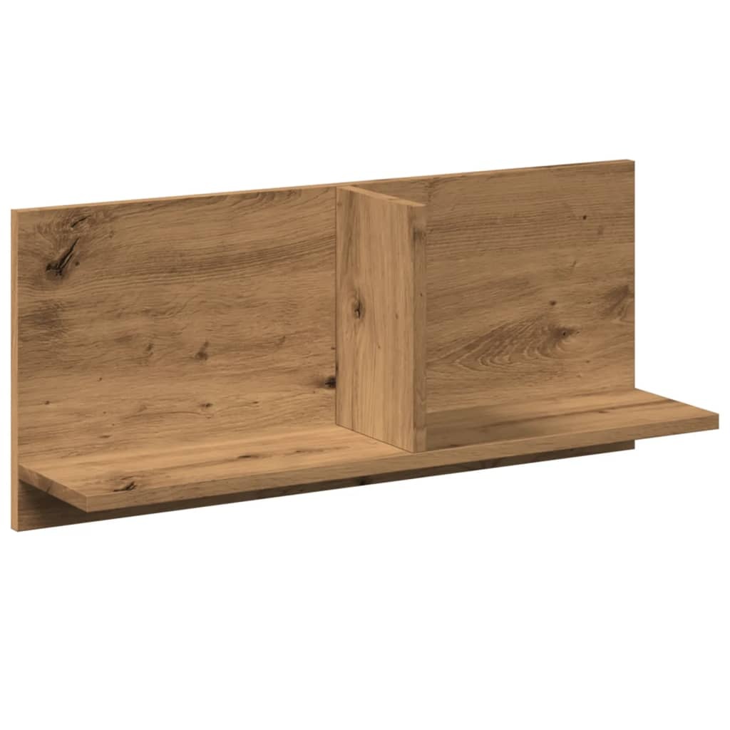 VidaXL Wandkast 70x16,5x30 cm bewerkt hout artinsanaal eikenkleurig