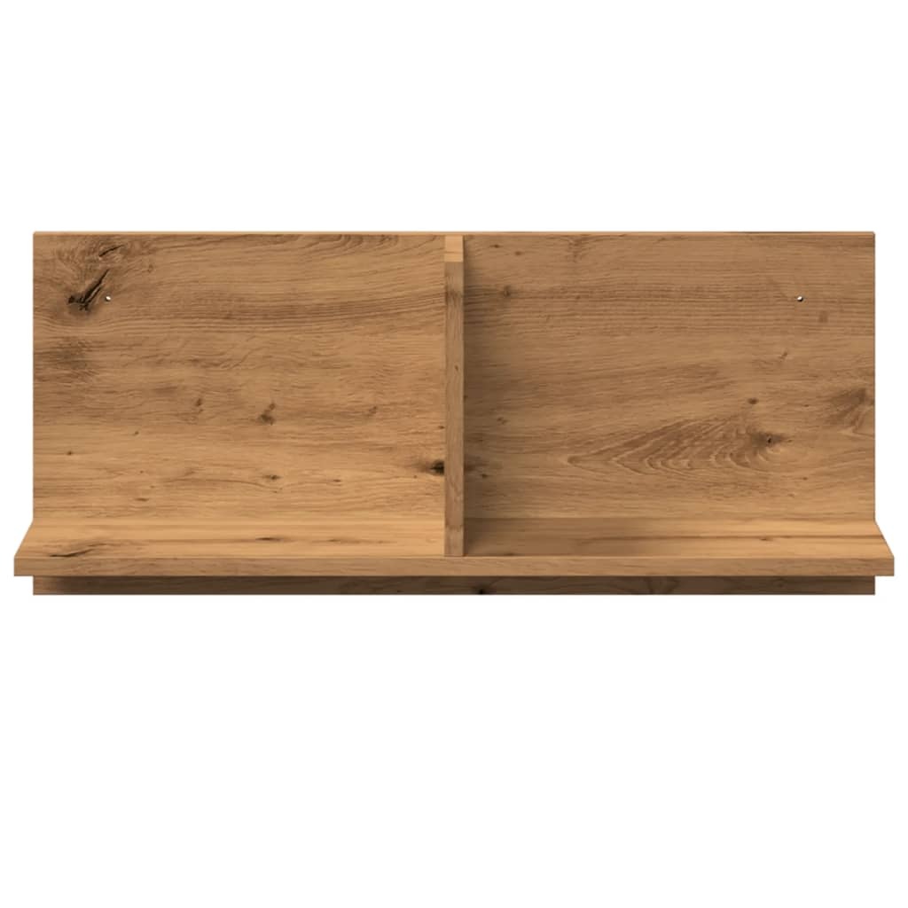 VidaXL Wandkast 70x16,5x30 cm bewerkt hout artinsanaal eikenkleurig