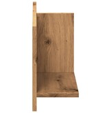 VidaXL Wandkast 70x16,5x30 cm bewerkt hout artinsanaal eikenkleurig