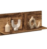 VidaXL Wandkast 70x16,5x30 cm bewerkt hout oud houtkleurig