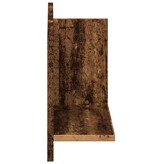 VidaXL Wandkast 70x16,5x30 cm bewerkt hout oud houtkleurig