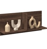VidaXL Wandkast 70x16,5x30 cm bewerkt hout bruin eikenkleur