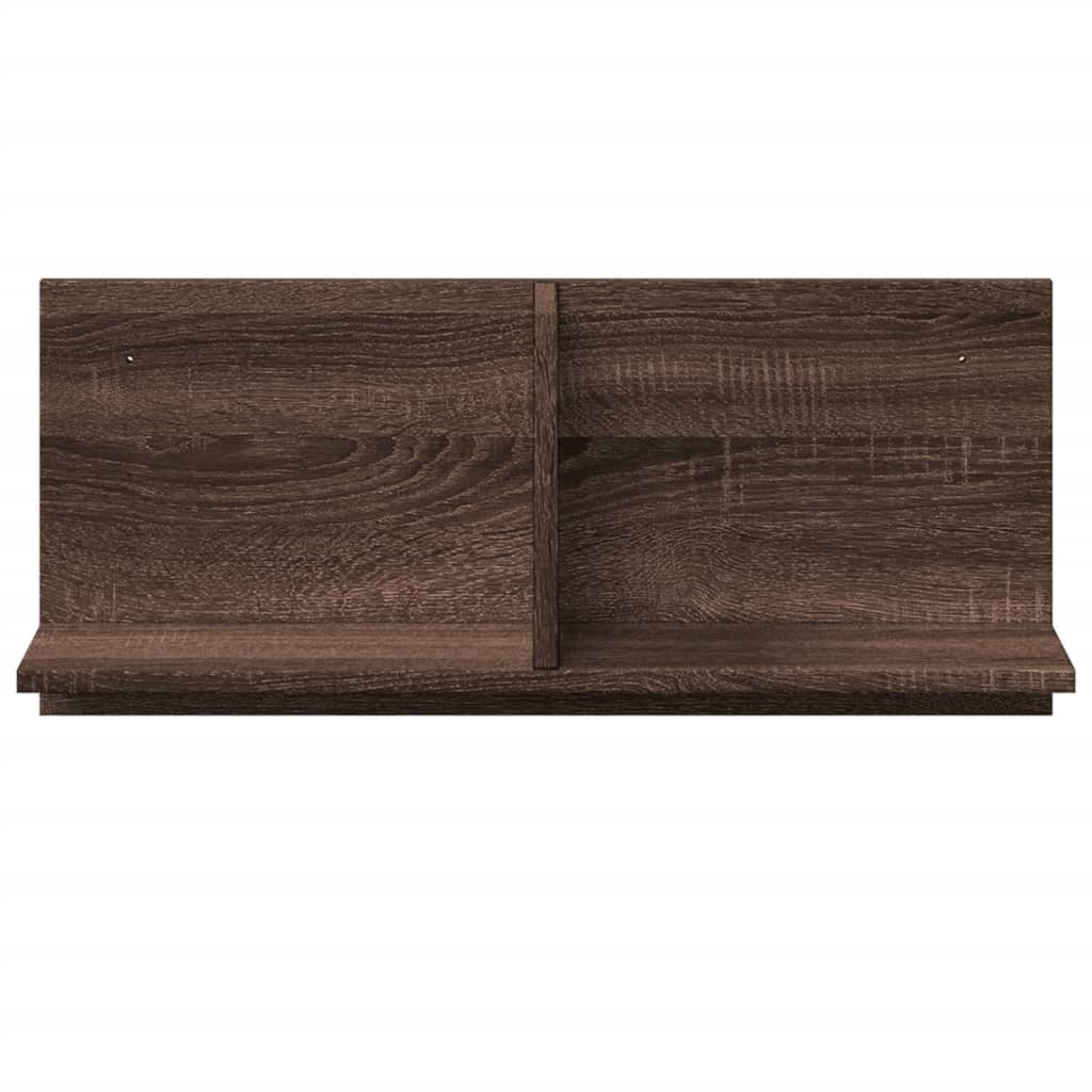 VidaXL Wandkast 70x16,5x30 cm bewerkt hout bruin eikenkleur