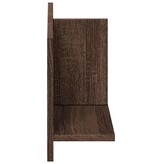 VidaXL Wandkast 70x16,5x30 cm bewerkt hout bruin eikenkleur