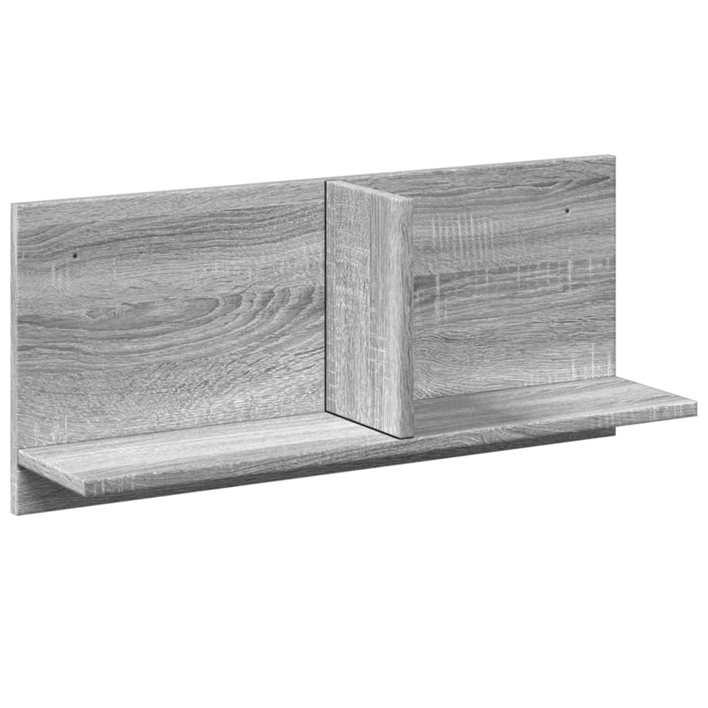 VidaXL Wandkast 70x16,5x30 cm bewerkt hout grijs sonoma eiken
