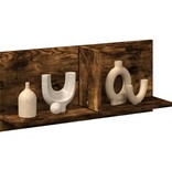 VidaXL Wandkast 70x16,5x30 cm bewerkt hout gerookt eikenkleurig