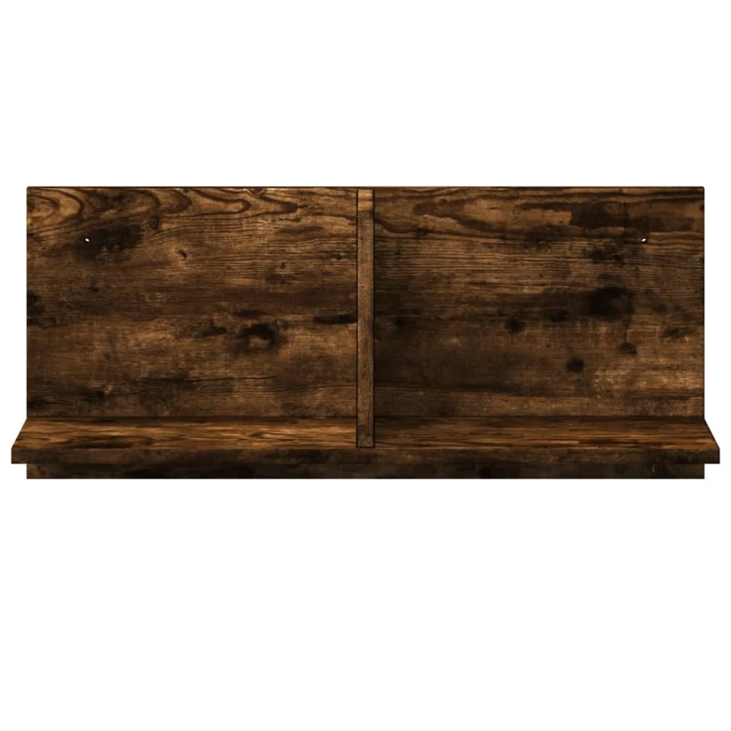 VidaXL Wandkast 70x16,5x30 cm bewerkt hout gerookt eikenkleurig