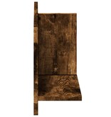 VidaXL Wandkast 70x16,5x30 cm bewerkt hout gerookt eikenkleurig