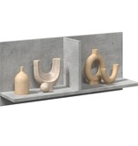 VidaXL Wandkast 70x16,5x30 cm bewerkt hout betongrijs
