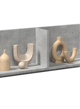 VidaXL Wandkast 70x16,5x30 cm bewerkt hout betongrijs