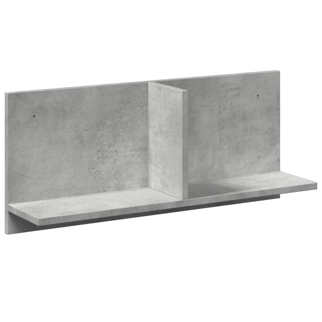 VidaXL Wandkast 70x16,5x30 cm bewerkt hout betongrijs