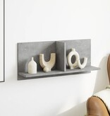VidaXL Wandkast 70x16,5x30 cm bewerkt hout betongrijs