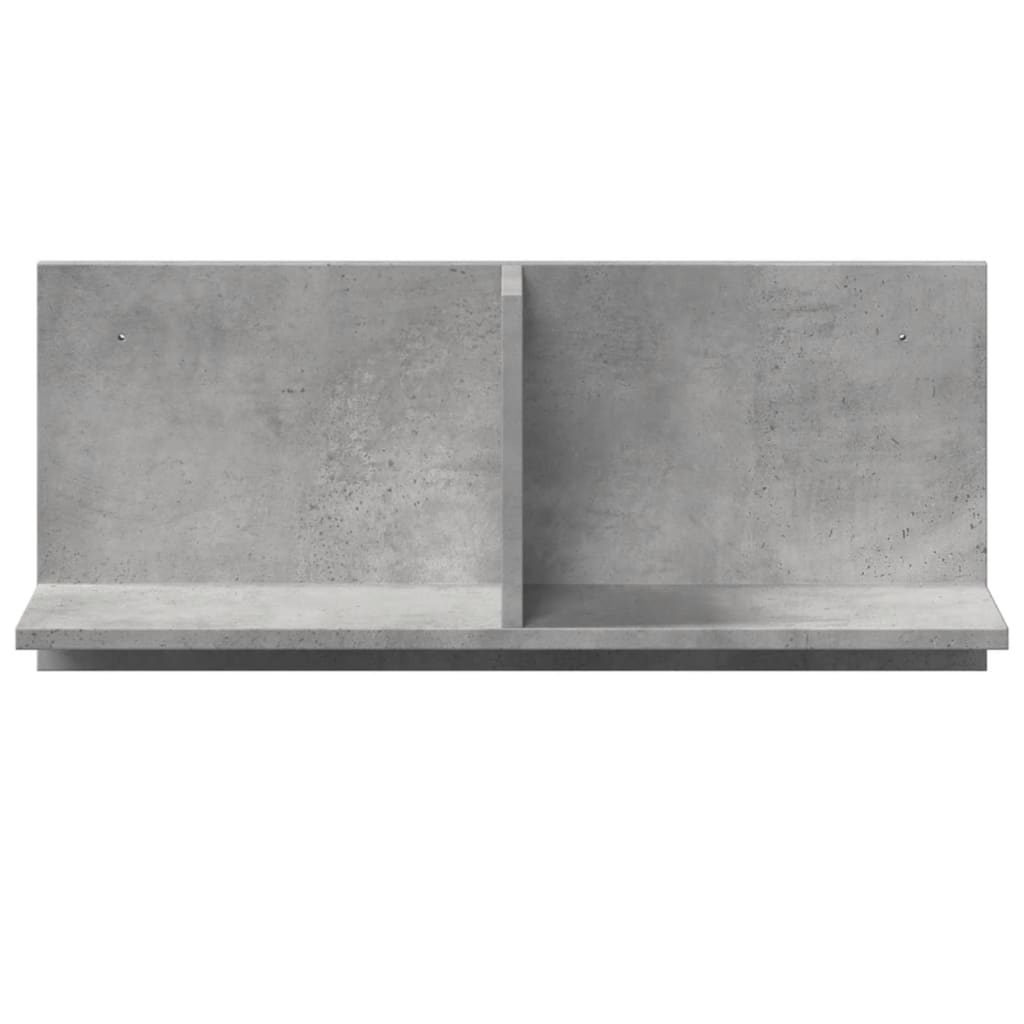 VidaXL Wandkast 70x16,5x30 cm bewerkt hout betongrijs