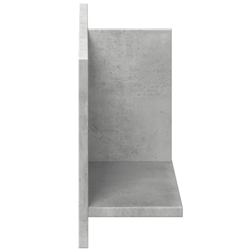 VidaXL Wandkast 70x16,5x30 cm bewerkt hout betongrijs