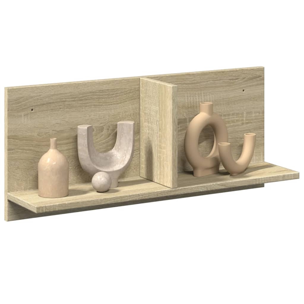 VidaXL Wandkast 70x16,5x30 cm bewerkt hout sonoma eikenkleurig