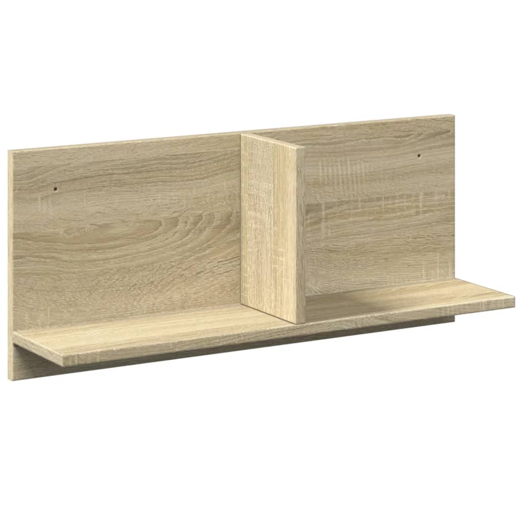 VidaXL Wandkast 70x16,5x30 cm bewerkt hout sonoma eikenkleurig