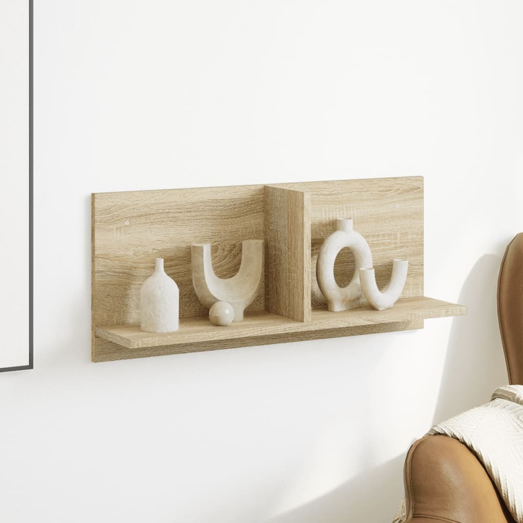 VidaXL Wandkast 70x16,5x30 cm bewerkt hout sonoma eikenkleurig