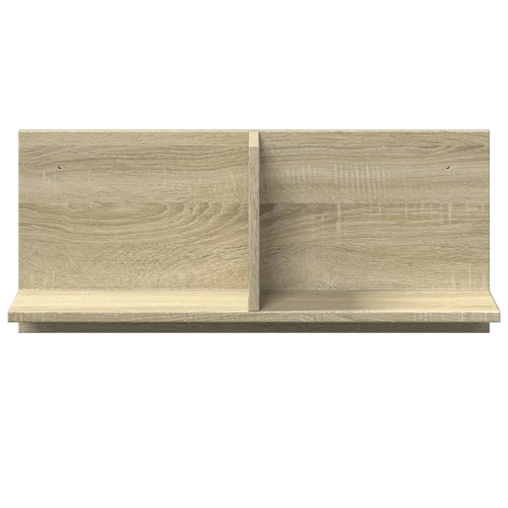 VidaXL Wandkast 70x16,5x30 cm bewerkt hout sonoma eikenkleurig