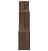 VidaXL Wandkast 78x18x71 cm bewerkt hout bruin eikenkleur