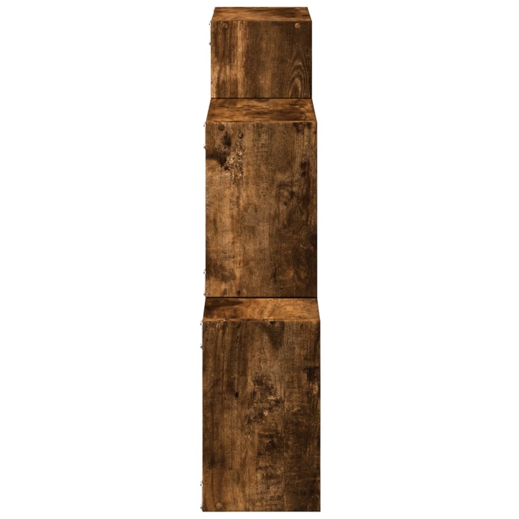 VidaXL Wandkast 78x18x71 cm bewerkt hout gerookt eikenkleurig