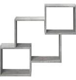 VidaXL Wandkast 78x18x71 cm bewerkt hout betongrijs
