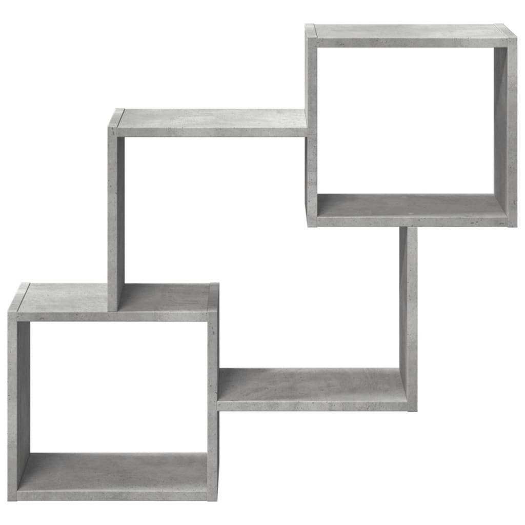 VidaXL Wandkast 78x18x71 cm bewerkt hout betongrijs