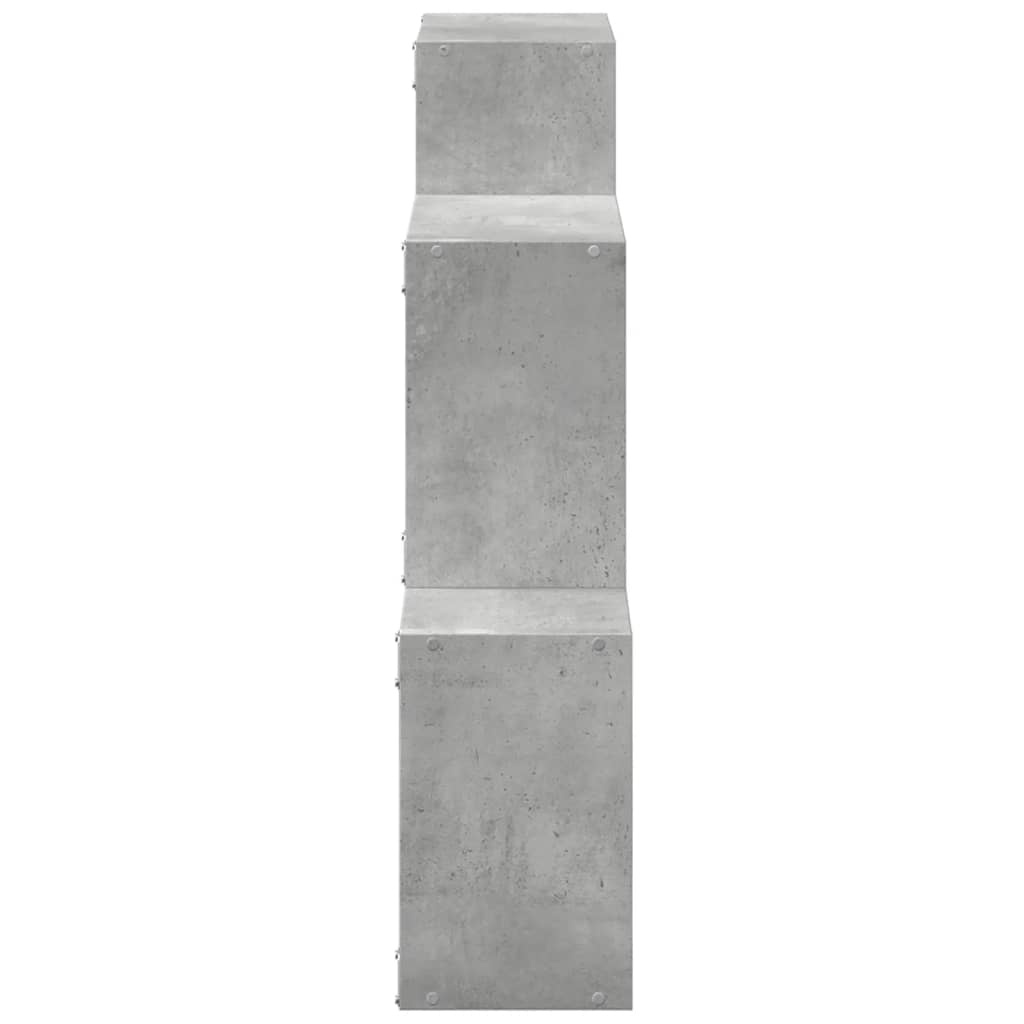 VidaXL Wandkast 78x18x71 cm bewerkt hout betongrijs