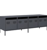 VidaXL Tv-meubel 135x39x43,5 cm koudgewalst staal antracietkleurig