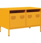 VidaXL Tv-meubel 68x39x43,5 cm koudgewalst staal mosterdgeel