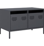 VidaXL Tv-meubel 68x39x43,5 cm koudgewalst staal antracietkleurig