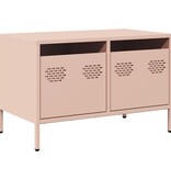 VidaXL Tv-meubel 68x39x43,5 cm koudgewalst staal roze