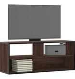 VidaXL Tv-meubel 100x31x39,5 cm bewerkt hout metaal bruin eikenkleurig