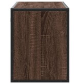 VidaXL Tv-meubel 100x31x39,5 cm bewerkt hout metaal bruin eikenkleurig