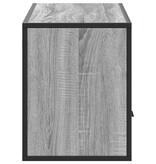 VidaXL Tv-meubel 100x31x39,5 cm bewerkt hout metaal grijs sonoma eiken
