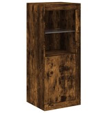 VidaXL Dressoir met LED-verlichting 41x37x100 cm gerookt eikenkleurig