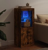 VidaXL Dressoir met LED-verlichting 41x37x100 cm gerookt eikenkleurig